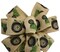 Summer Wired Wreath Bow - Green Tractors on Natural product 1